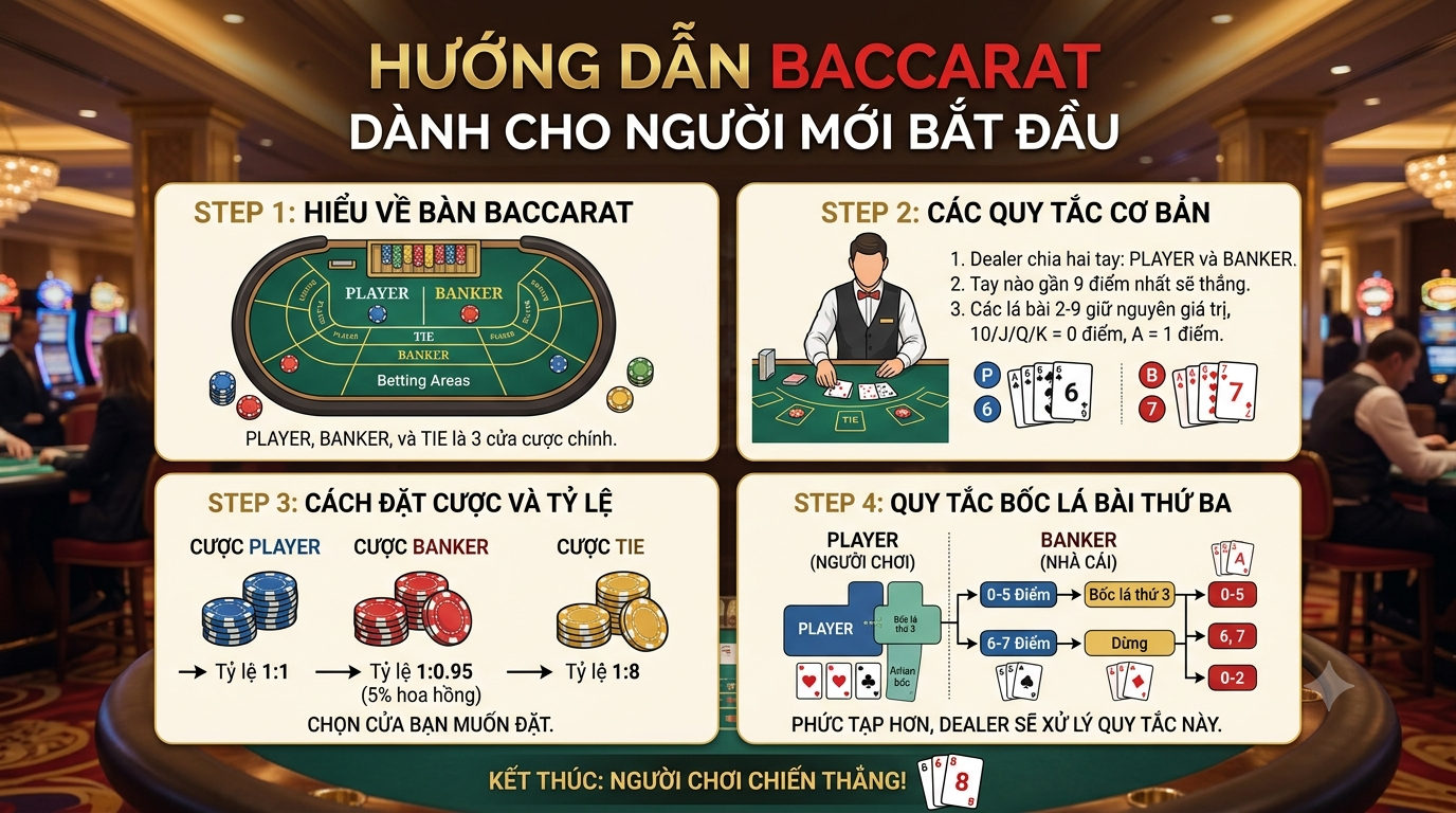hướng dẫn baccarat dành cho người mới bắt đầu